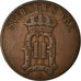 Coin, Sweden, Oscar II, 5 Öre, 1907, VF(30-35), Bronze, KM:770