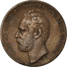 Coin, Sweden, Carl XV Adolf, 2 Öre, 1861, EF(40-45), Bronze, KM:706