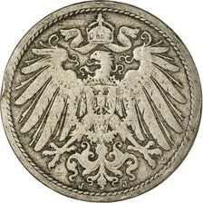 Moneta, GERMANIA - IMPERO, Wilhelm II, 10 Pfennig, 1890, Hamburg, MB
