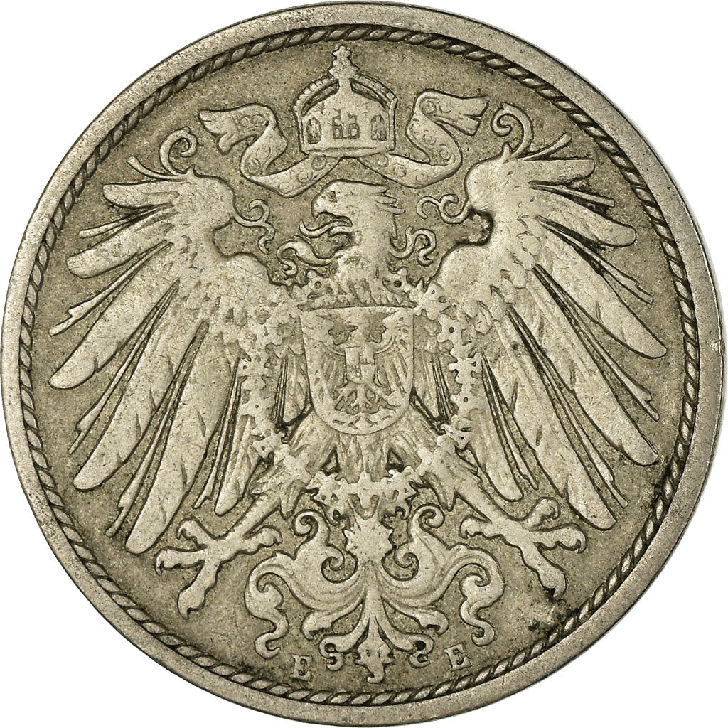 Coin, GERMANY - EMPIRE, Wilhelm II, 10 Pfennig, 1901, Muldenhütten, VF(30-35)
