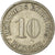 Moneda, ALEMANIA - IMPERIO, Wilhelm II, 10 Pfennig, 1915, Stuttgart, BC+, Cobre