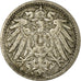 Moneda, ALEMANIA - IMPERIO, Wilhelm II, 5 Pfennig, 1900, Munich, BC+, Cobre -