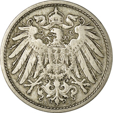 Coin, GERMANY - EMPIRE, Wilhelm II, 10 Pfennig, 1898, Munich, VF(30-35)