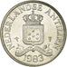 Moneta, Antille olandesi, Beatrix, 25 Cents, 1983, BB, Nichel, KM:11