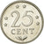 Moneda, Antillas holandesas, Beatrix, 25 Cents, 1983, MBC, Níquel, KM:11