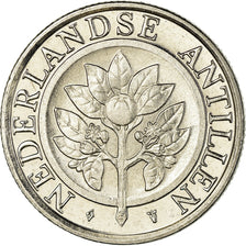 Coin, Netherlands Antilles, Beatrix, 25 Cents, 1999, AU(55-58), Nickel Bonded