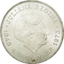Münze, Niederlande, Juliana, 10 Gulden, 1975, SS+, Silber, KM:196