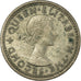 Moneta, Nowa Zelandia, Elizabeth II, 3 Pence, 1956, EF(40-45), Miedź-Nikiel