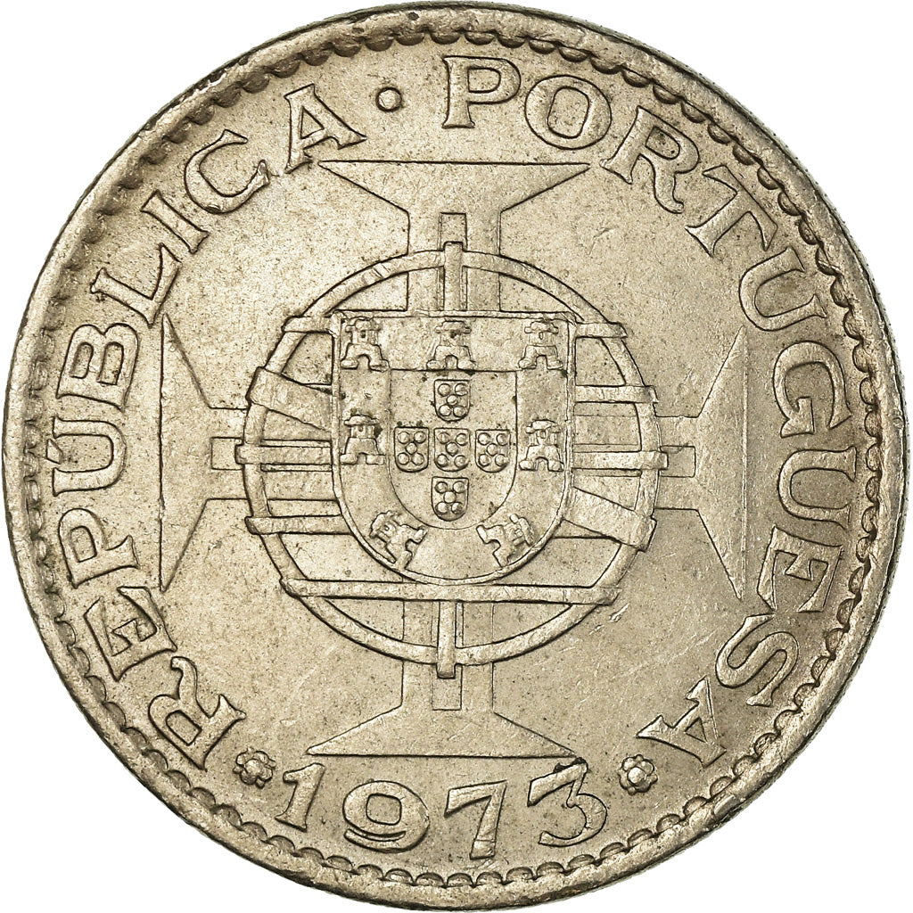 Coin, Macau, 50 Avos, 1973, EF(40-45), Copper-nickel, KM:7