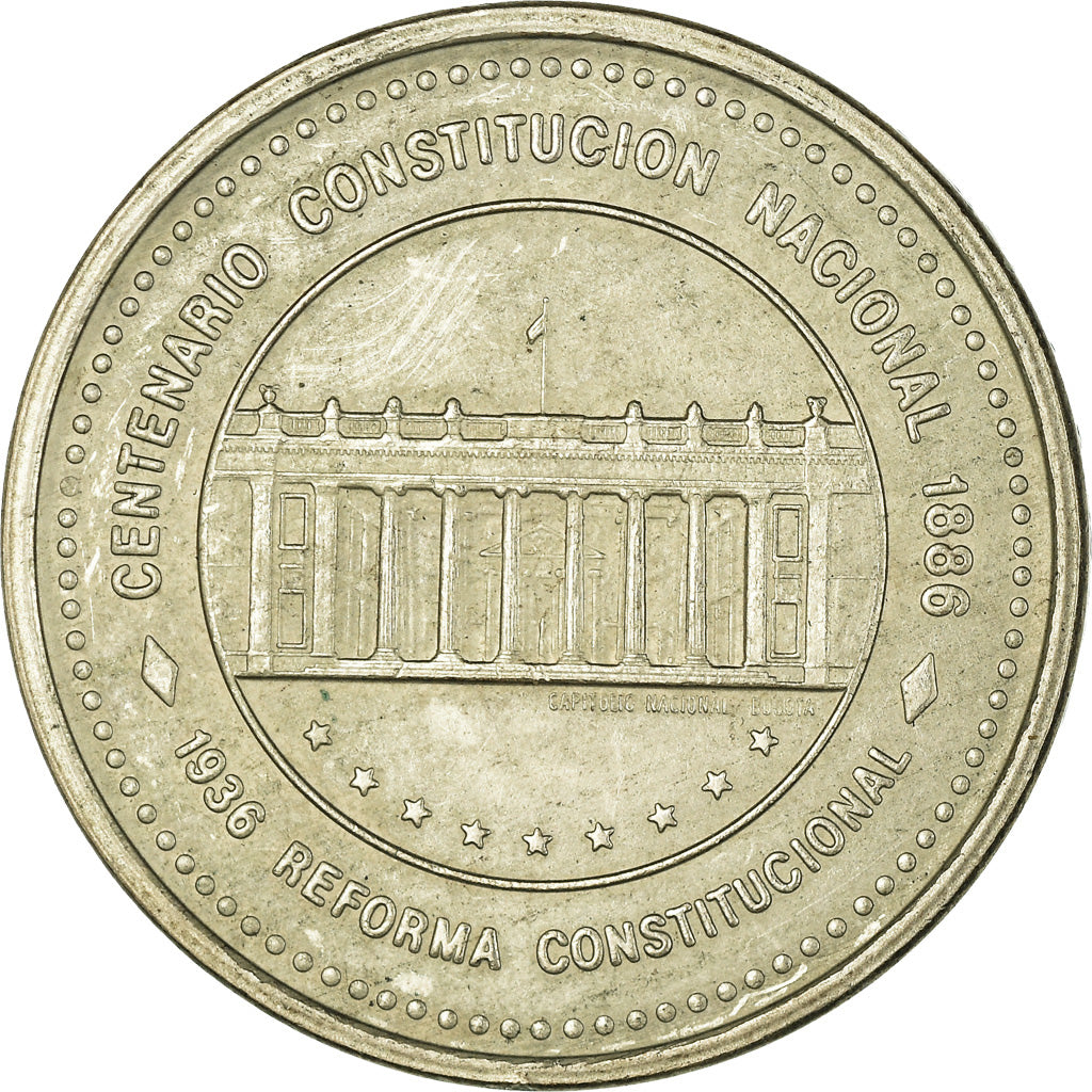 Moneda, Colombia, 50 Pesos, 1987, MBC, Cobre - níquel, KM:272