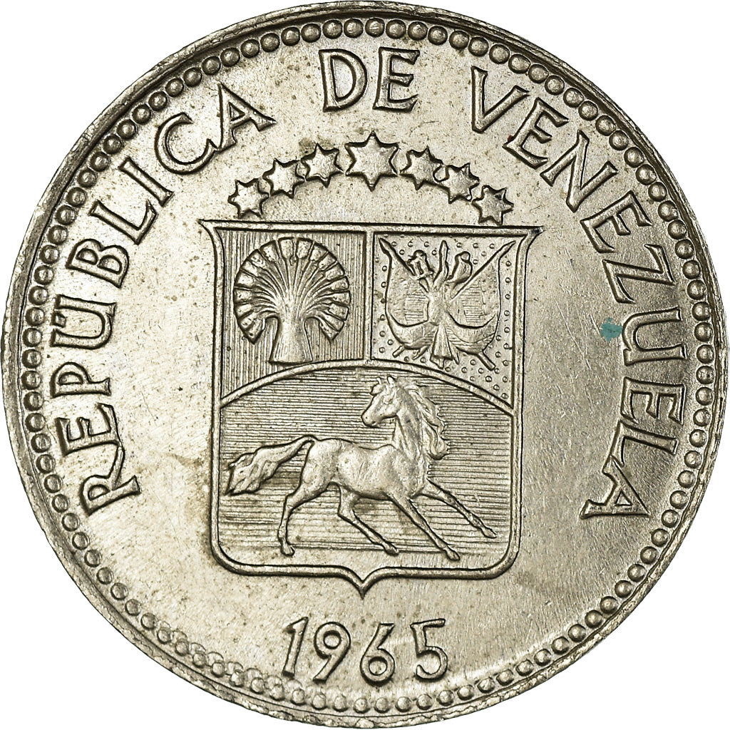 Moneta, Venezuela, 5 Centimos, 1965, Madrid, SPL-, Rame-nichel, KM:38.2