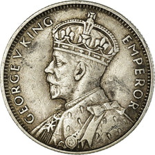 Coin, Mauritius, George V, 1/4 Rupee, 1934, EF(40-45), Silver, KM:15