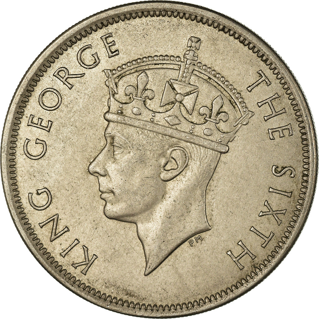 Coin, Southern Rhodesia, George VI, 1/2 Crown, 1952, British Royal Mint