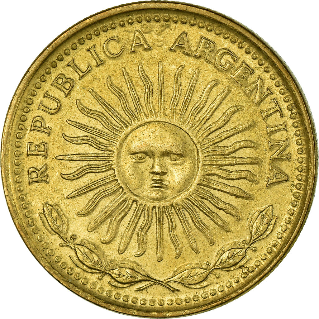 Moneta, Argentina, 5 Pesos, 1977, SPL-, Alluminio-bronzo, KM:71