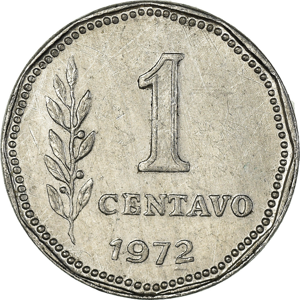 Coin, Argentina, Centavo, 1972, EF(40-45), Aluminum, KM:64