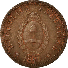 Moneta, Argentina, 2 Centavos, 1947, BB, Bronzo, KM:38