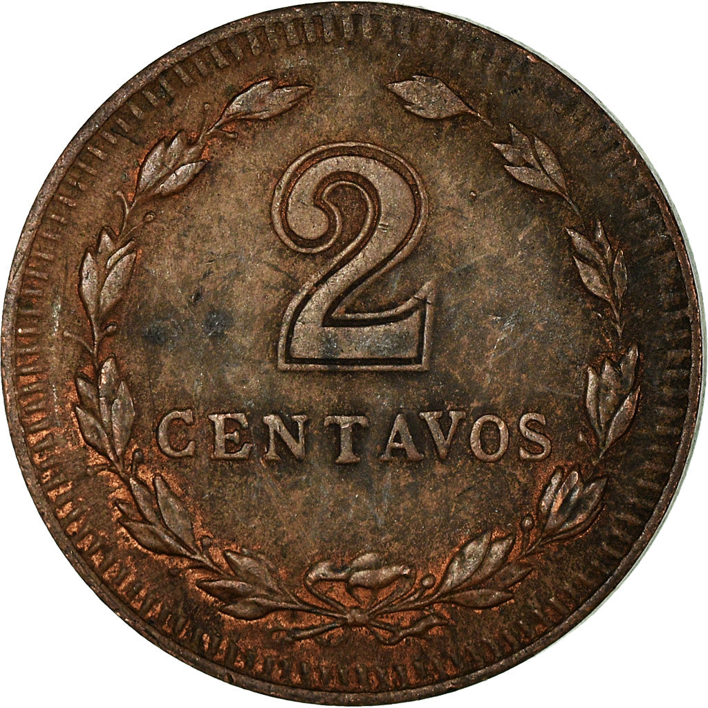 Moneta, Argentina, 2 Centavos, 1947, BB, Bronzo, KM:38