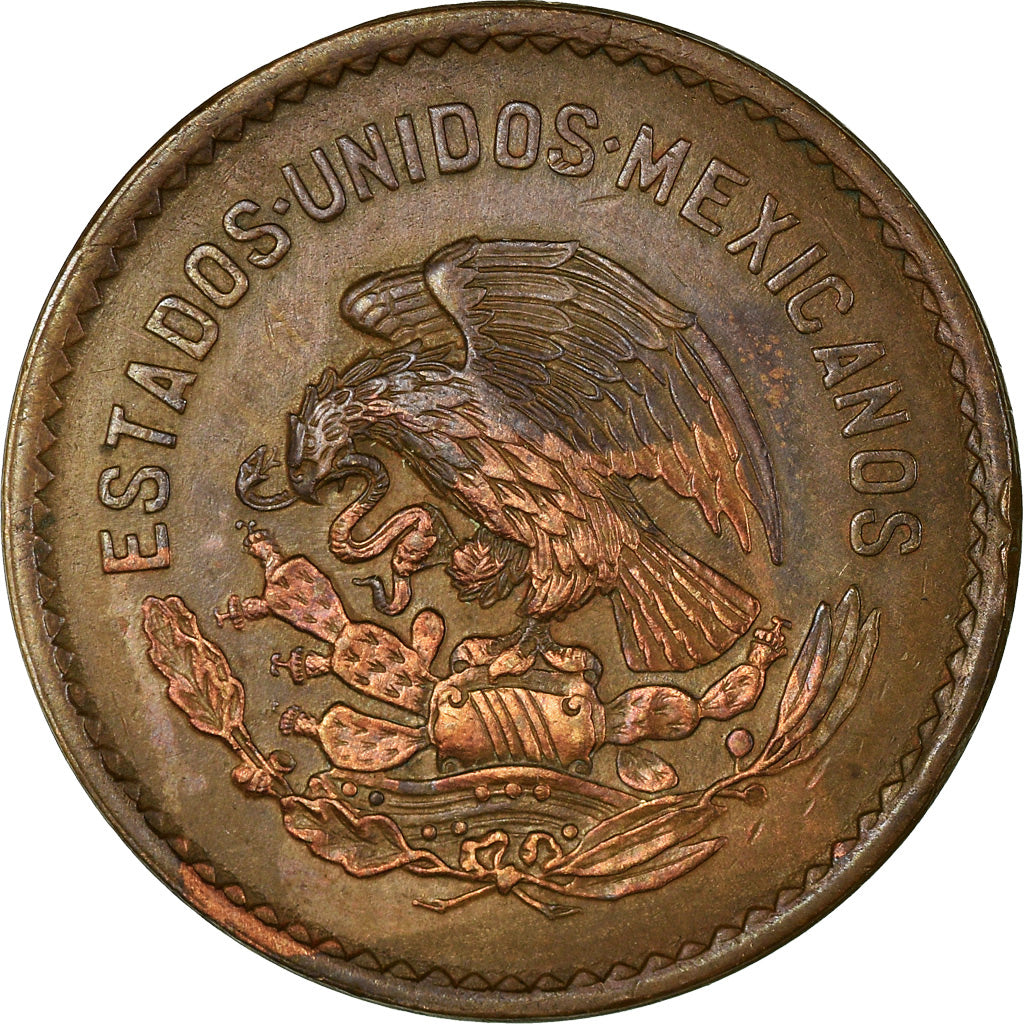 Coin, Mexico, 5 Centavos, 1944, Mexico City, EF(40-45), Bronze, KM:424
