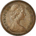 Münze, Großbritannien, Elizabeth II, 1/2 New Penny, 1975, SS, Bronze, KM:914