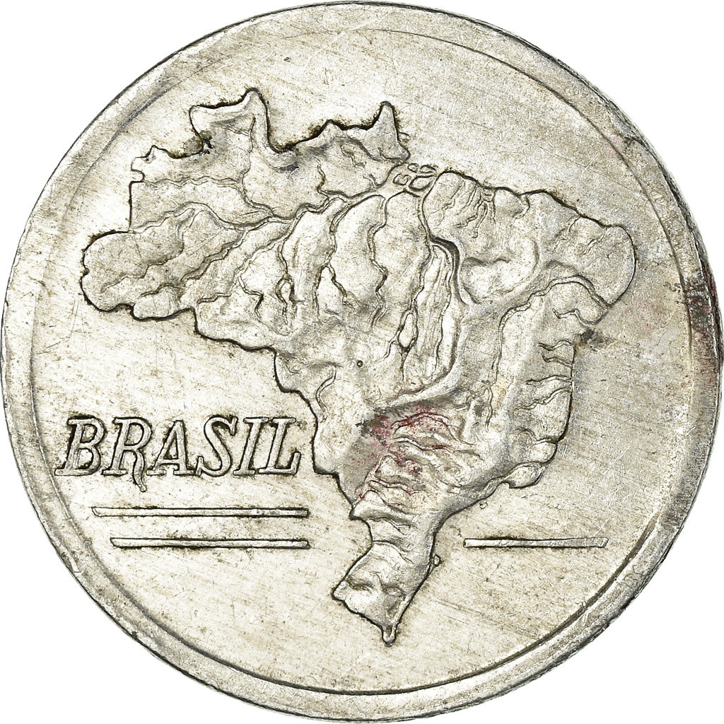 Coin, Brazil, 10 Cruzeiros, 1965, EF(40-45), Aluminum, KM:572