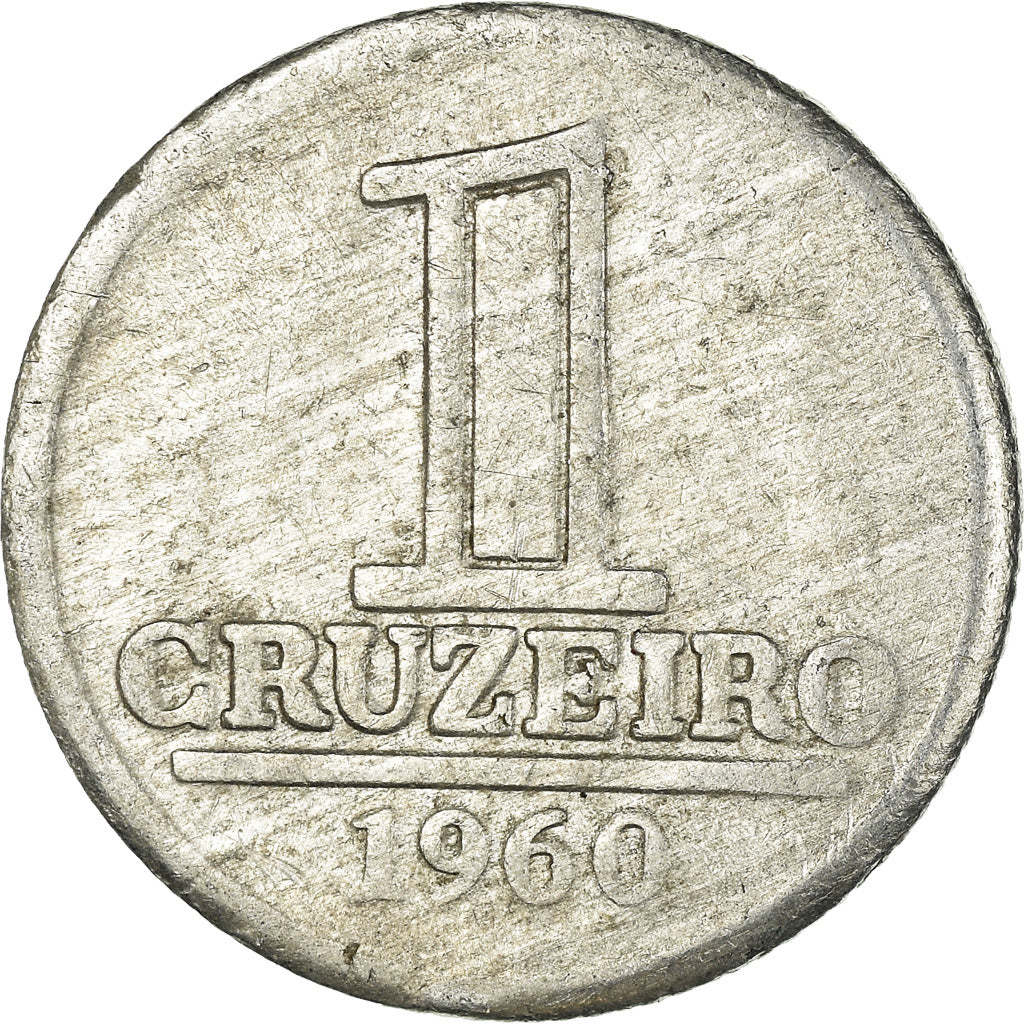 Moneda, Brasil, Cruzeiro, 1960, BC+, Aluminio, KM:570