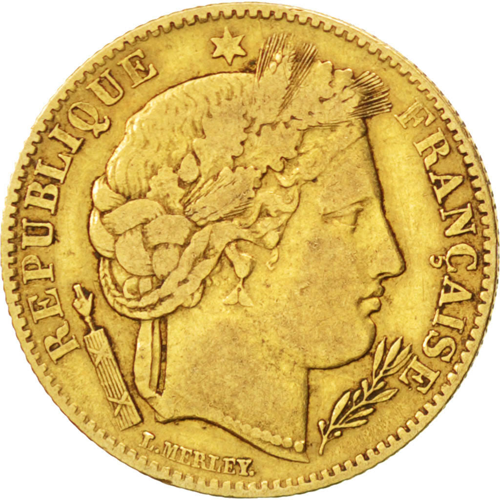 Deuxième République, 10 Francs Or Cérès, 1850 A, KM 770