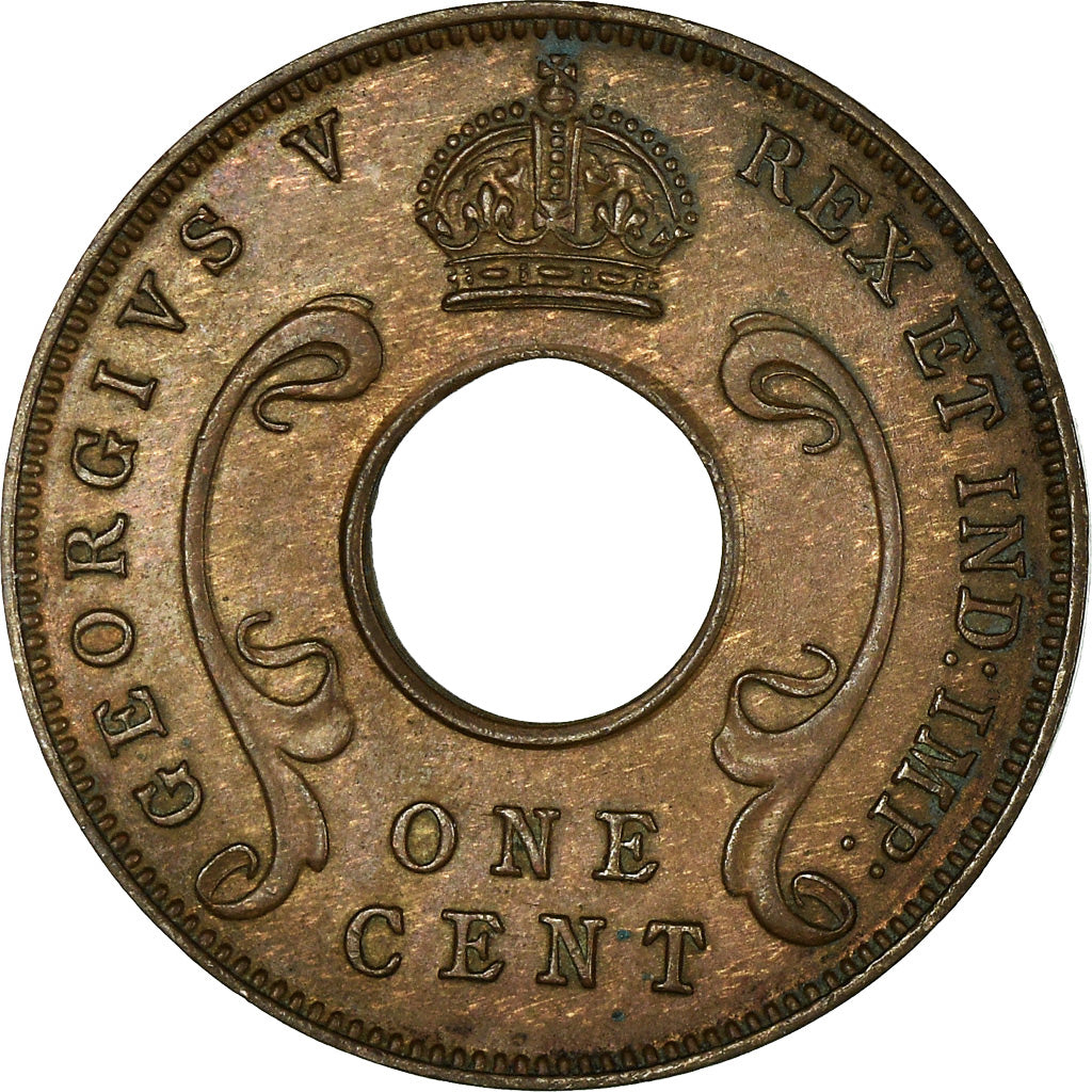 Coin, EAST AFRICA, George V, Cent, 1935, EF(40-45), Bronze, KM:22