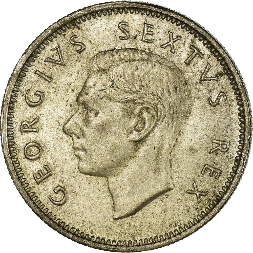 Moneta, Sudafrica, George VI, Shilling, 1951, BB, Argento, KM:37.2