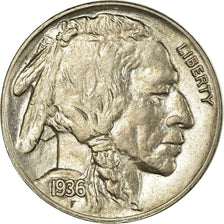 Munten, Verenigde Staten, Buffalo Nickel, 5 Cents, 1936, U.S. Mint