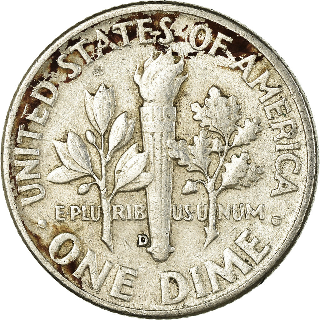Moneta, Stati Uniti, Roosevelt Dime, Dime, 1958, U.S. Mint, Denver, BB, Argento