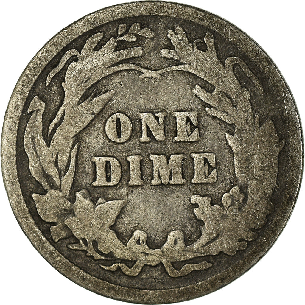 Coin, United States, Barber Dime, Dime, 1900, U.S. Mint, Philadelphia