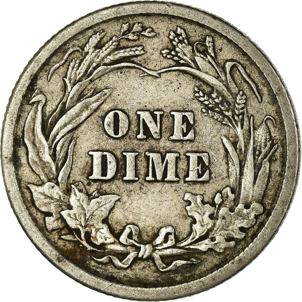 Coin, United States, Barber Dime, Dime, 1911, U.S. Mint, Philadelphia