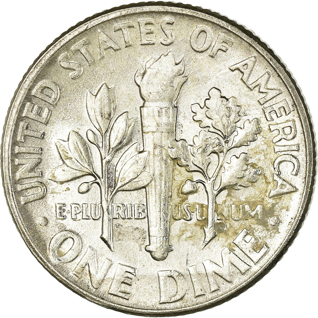 Coin, United States, Roosevelt Dime, Dime, 1955, U.S. Mint, Philadelphia