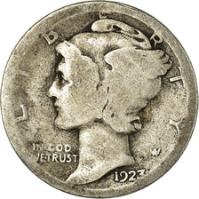 Monnaie, États-Unis, Mercury Dime, Dime, 1923, U.S. Mint, Philadelphie, B+