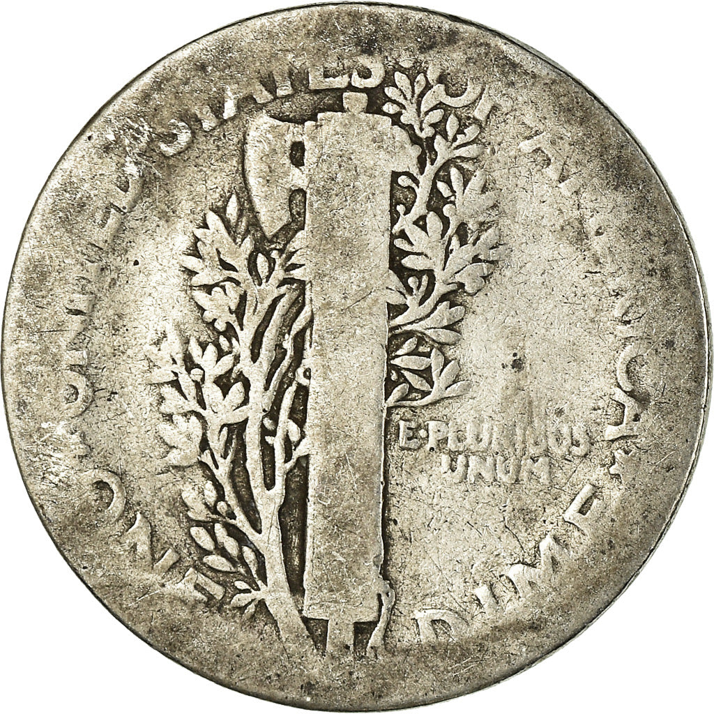 Coin, United States, Mercury Dime, Dime, 1923, U.S. Mint, Philadelphia