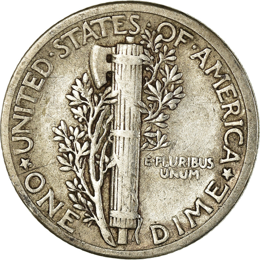 Coin, United States, Mercury Dime, Dime, 1936, U.S. Mint, Philadelphia