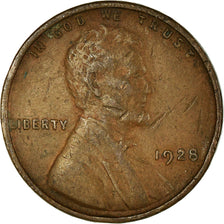 Moneda, Estados Unidos, Lincoln Cent, Cent, 1928, U.S. Mint, Philadelphia, MBC