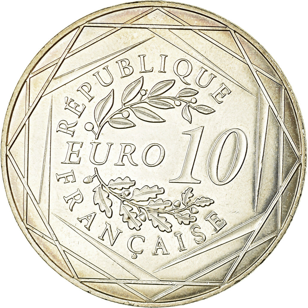 Frankreich, 10 Euro, UEFA Euro 2016, 2016, VZ, Silber, Gadoury:EU814