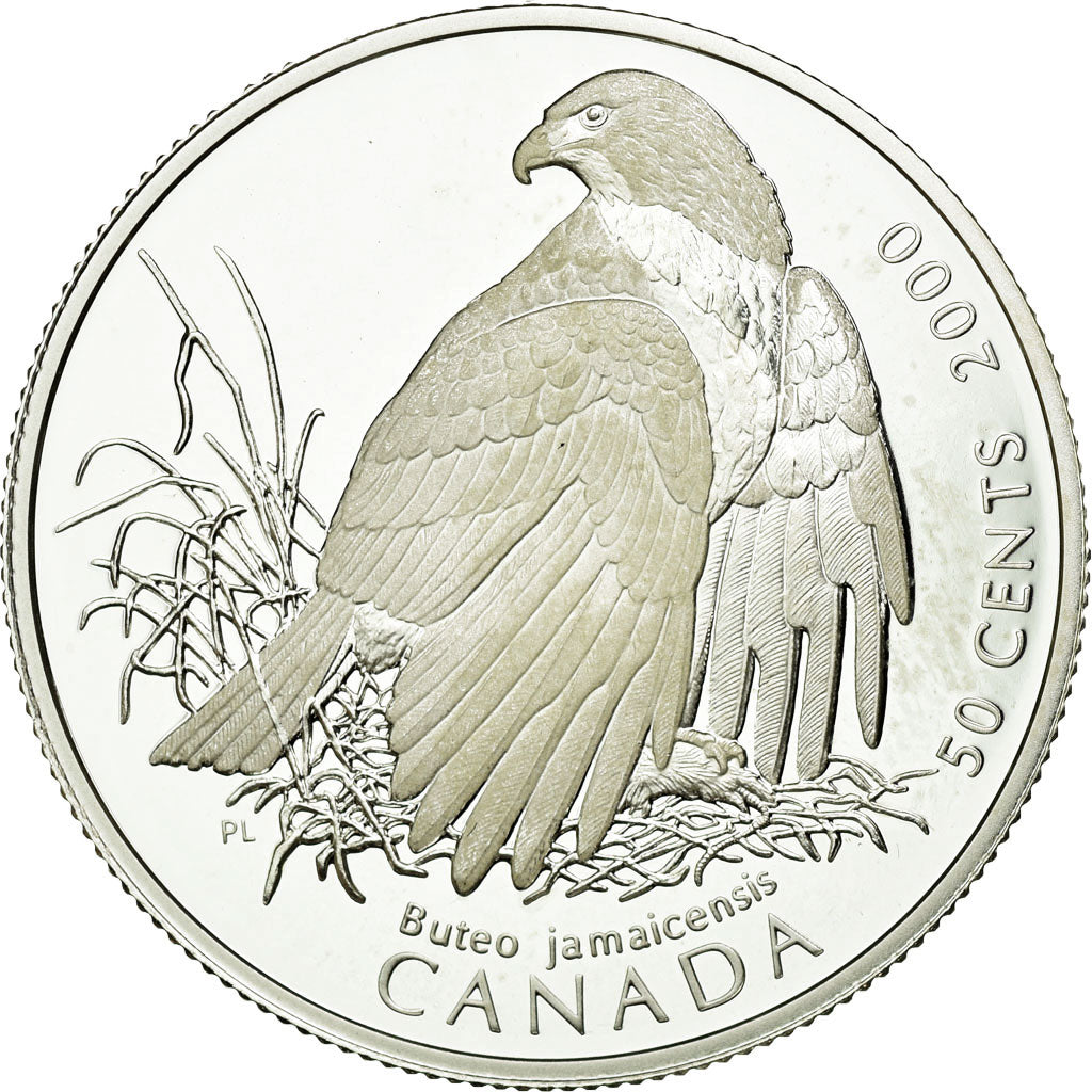 Coin, Canada, Elizabeth II, 50 Cents, 2000, Royal Canadian Mint, Ottawa