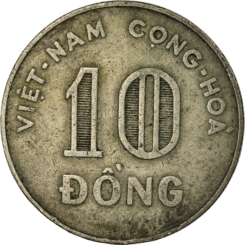 Coin, Vietnam, STATE OF SOUTH VIET NAM, 10 Dông, 1964, EF(40-45)