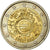 Francia, 2 Euro, 10 Jahre Euro, 2012, BB, Bi-metallico, KM:1846