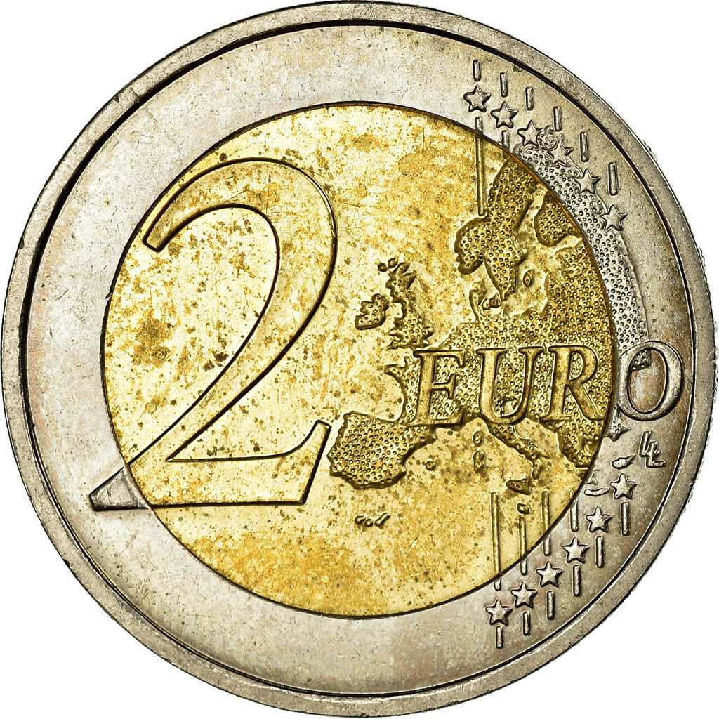 Francia, 2 Euro, 10 Jahre Euro, 2012, BB, Bi-metallico, KM:1846