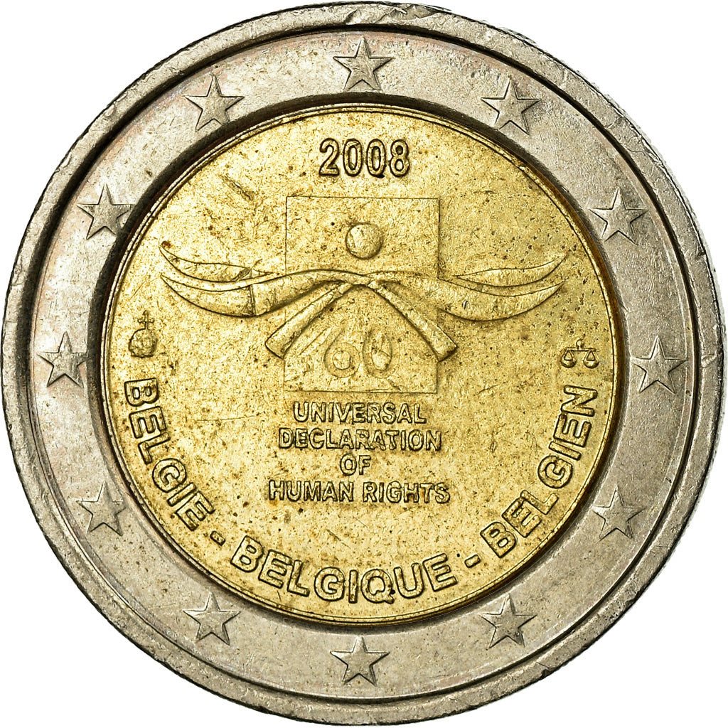 Belgien, 2 Euro, 2008, SS, Bi-Metallic, KM:248