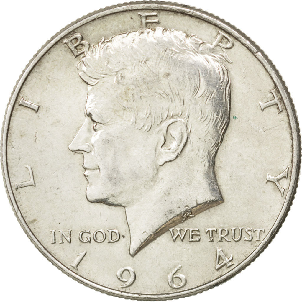 Coin, United States, Kennedy Half Dollar, Half Dollar, 1964, U.S. Mint