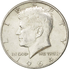 Coin, United States, Kennedy Half Dollar, Half Dollar, 1964, U.S. Mint