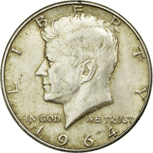 Coin, United States, Kennedy Half Dollar, Half Dollar, 1964, U.S. Mint