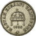 Moneda, Hungría, Franz Joseph I, 20 Fillér, 1908, Kormoczbanya, MBC, Níquel