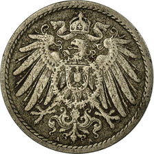 Coin, GERMANY - EMPIRE, Wilhelm II, 5 Pfennig, 1893, Berlin, VF(30-35)