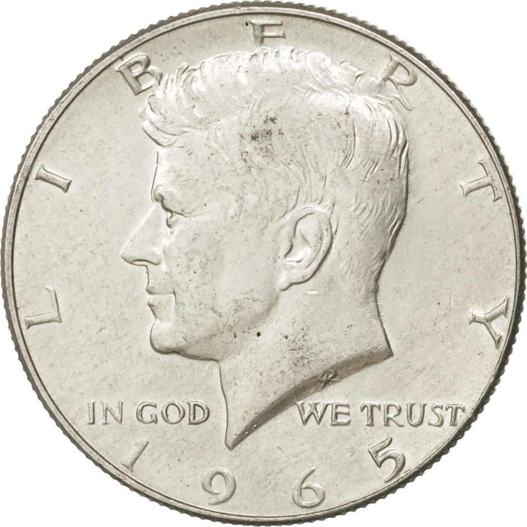États-Unis, 1/2 Dollar Kennedy, 1965, KM 202a