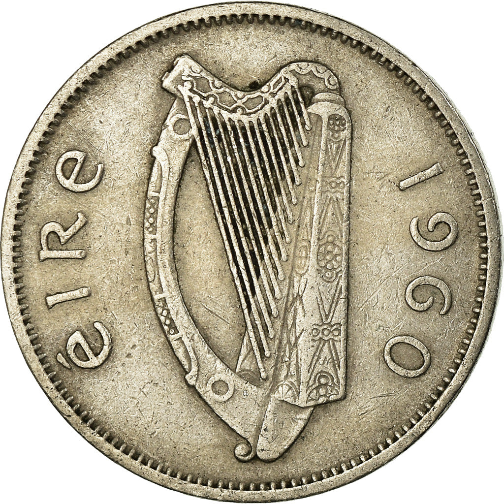 Moneta, REPUBBLICA D’IRLANDA, 6 Pence, 1960, BB, Rame-nichel, KM:13a
